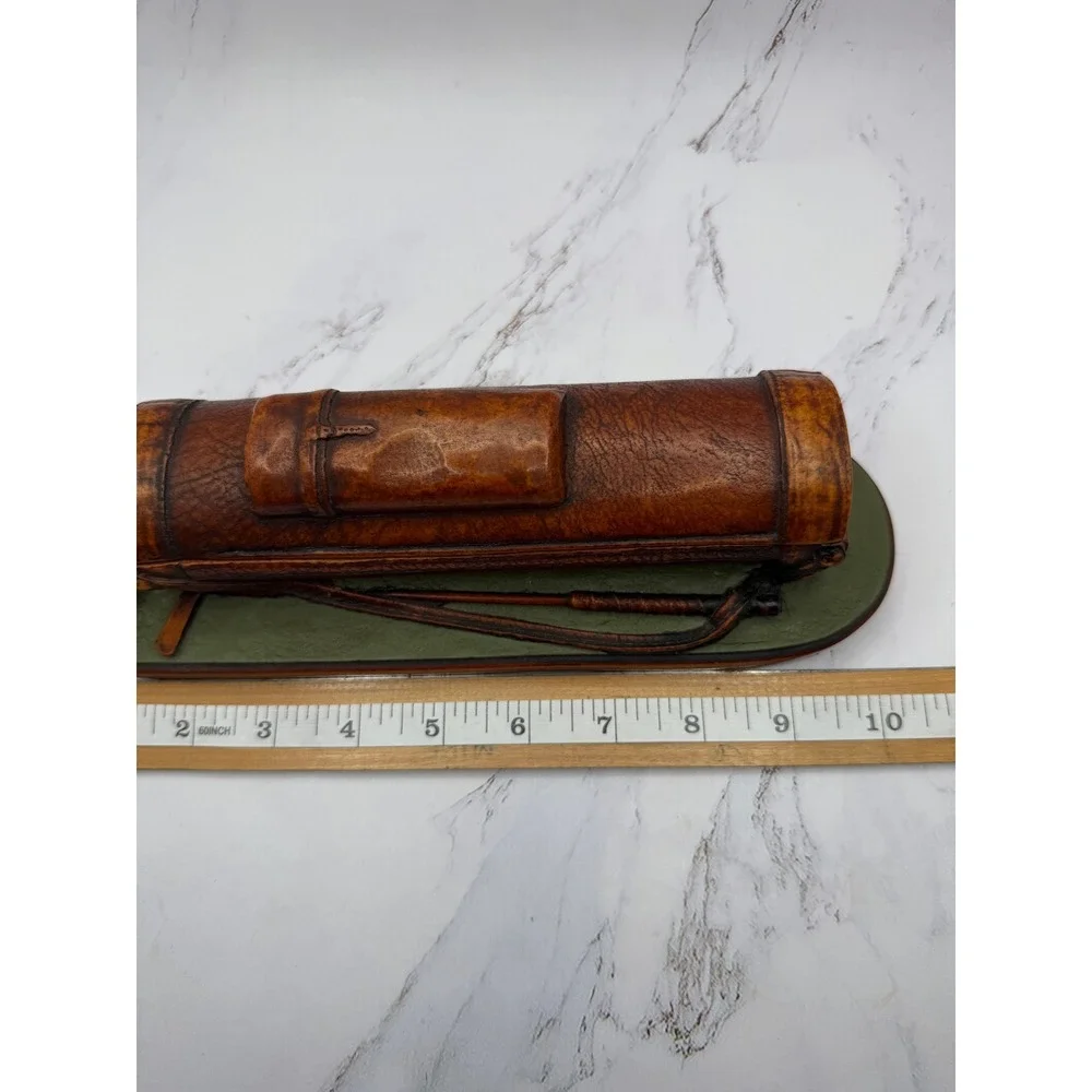 Vintage Golf Bag Trinket Box Desk Accessory Enesco Resin Brown